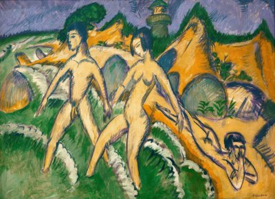 Criant vers la mer - Ernst Ludwig Kirchner